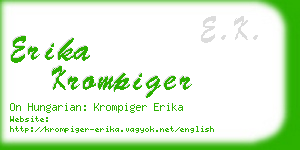 erika krompiger business card